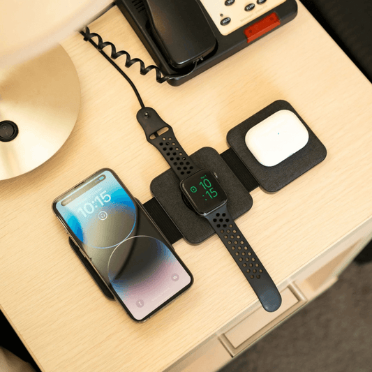 TechTrek™ 3 in 1 Wireless Travel Charger